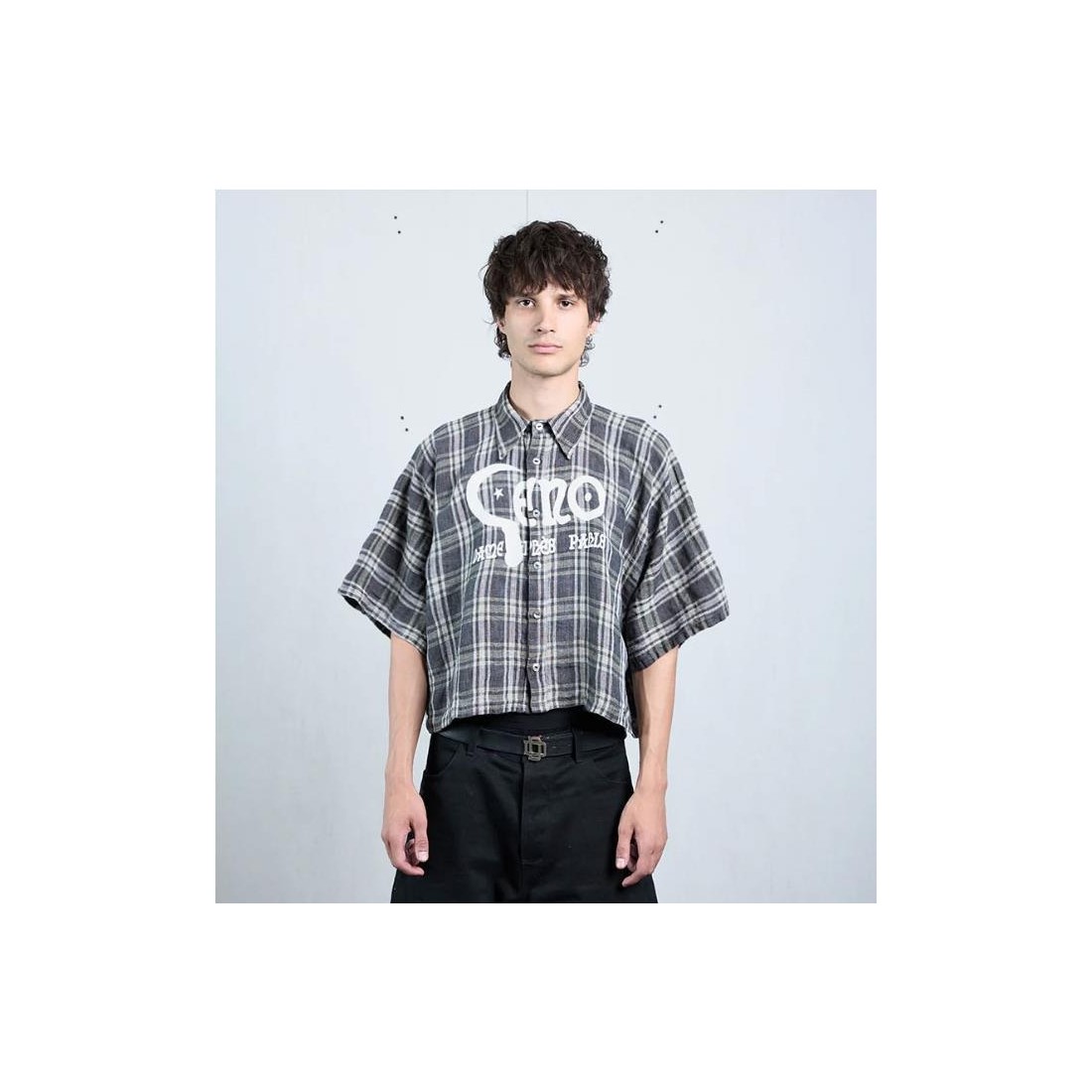 DAME GENO UF TARTAN SHIRT MARRON
