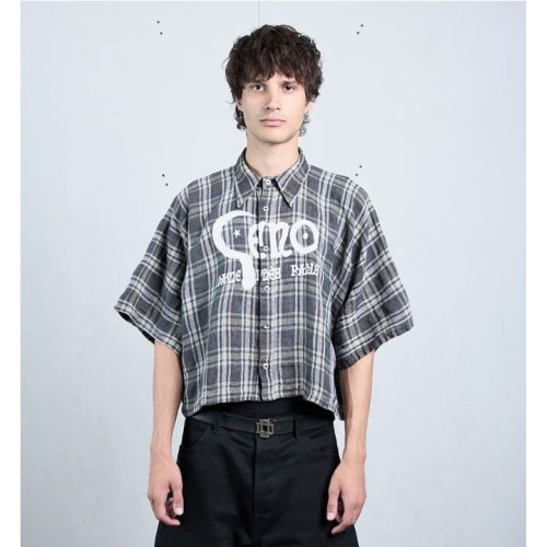 DAME GENO UF TARTAN SHIRT MARRON