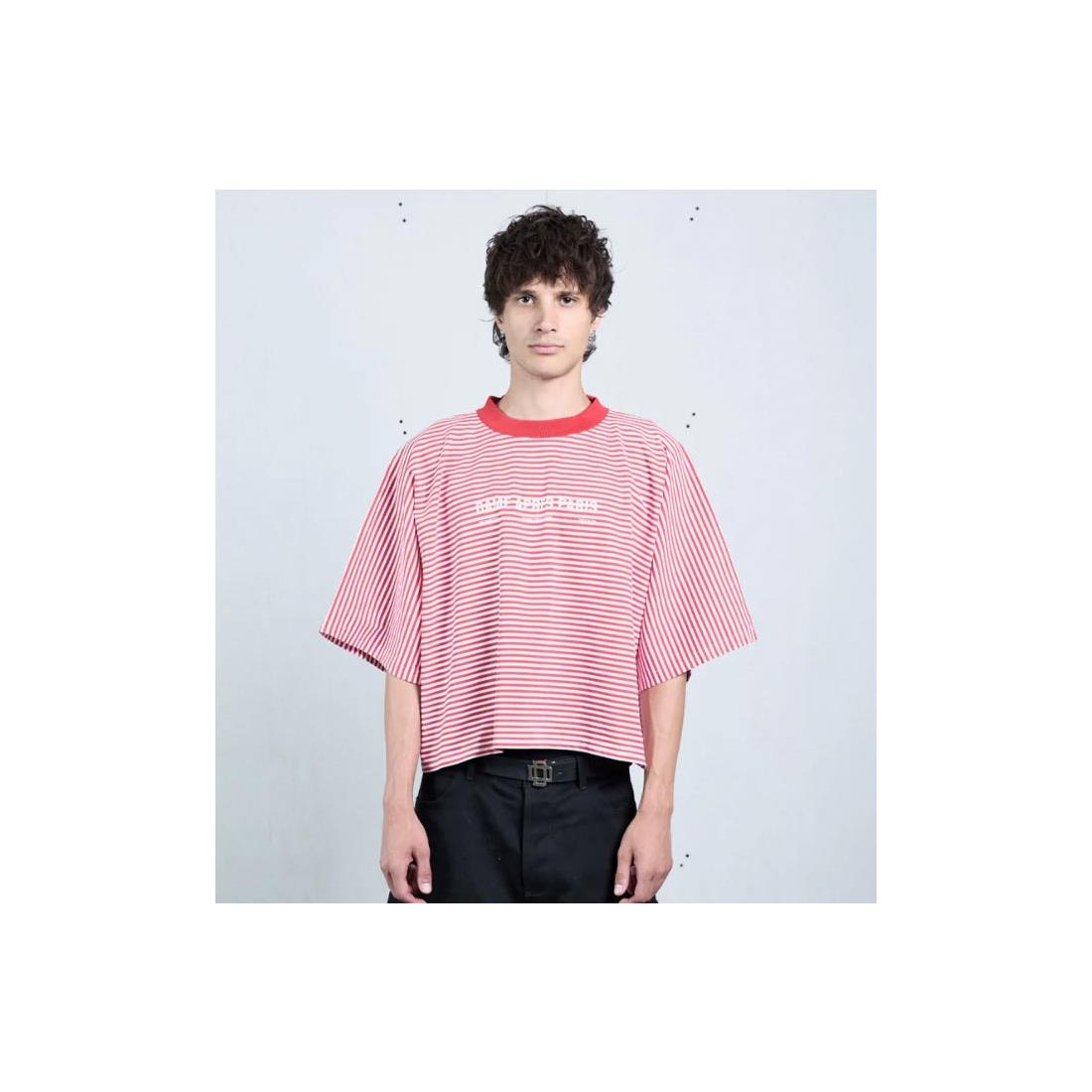 DAME RED STRIPES UNIFORM TEE ROJO