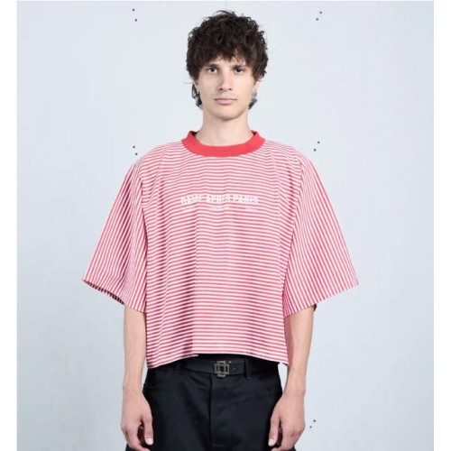 DAME RED STRIPES UNIFORM TEE ROJO