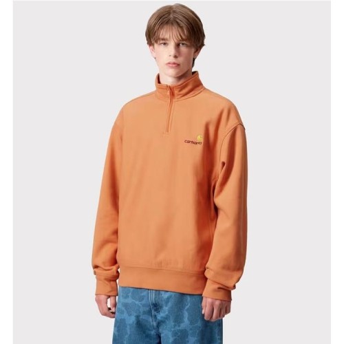 CARHARTT WIP HALF ZIP AMERCAN NARANJA