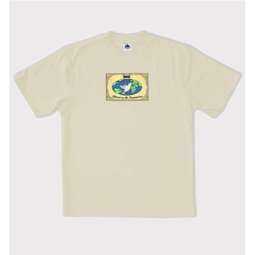 DAMAGE PEACEMARKERS TEE BEIGE1
