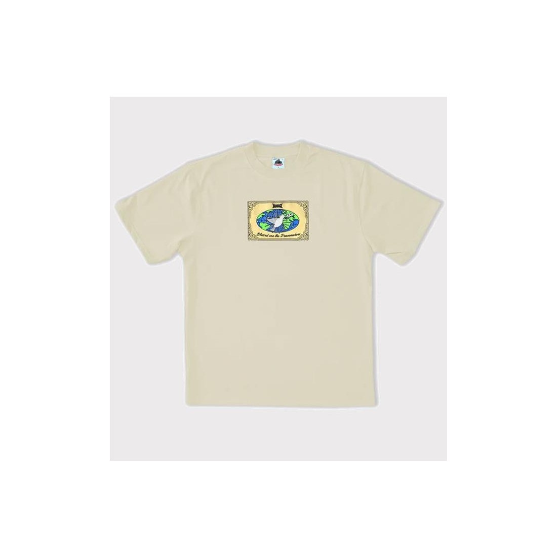DAMAGE PEACEMARKERS TEE BEIGE1