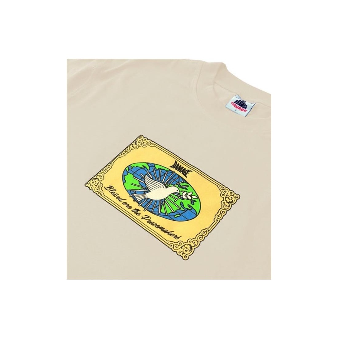 DAMAGE PEACEMARKERS TEE BEIGE1