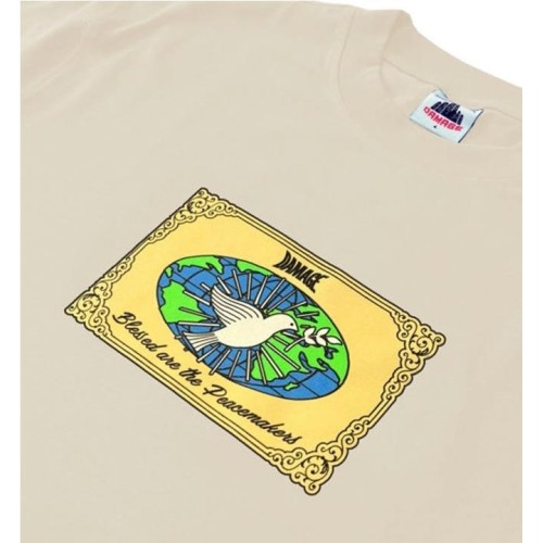 DAMAGE PEACEMARKERS TEE BEIGE1