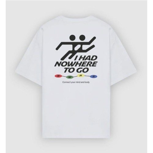 NWHR NOWHERE TO GO TEE BLANCO