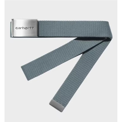 CARHARTT WIP CLIP BELT CHROME AZUL CLARO