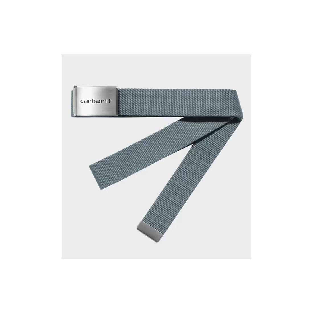 CARHARTT WIP CLIP BELT CHROME AZUL CLARO