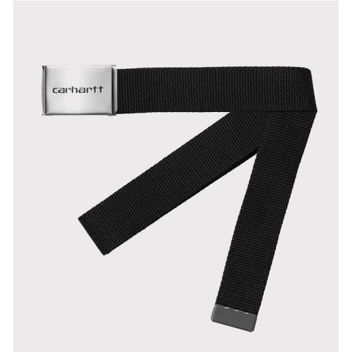 CARHARTT WIP CLIP BELT CHROME NEGRO