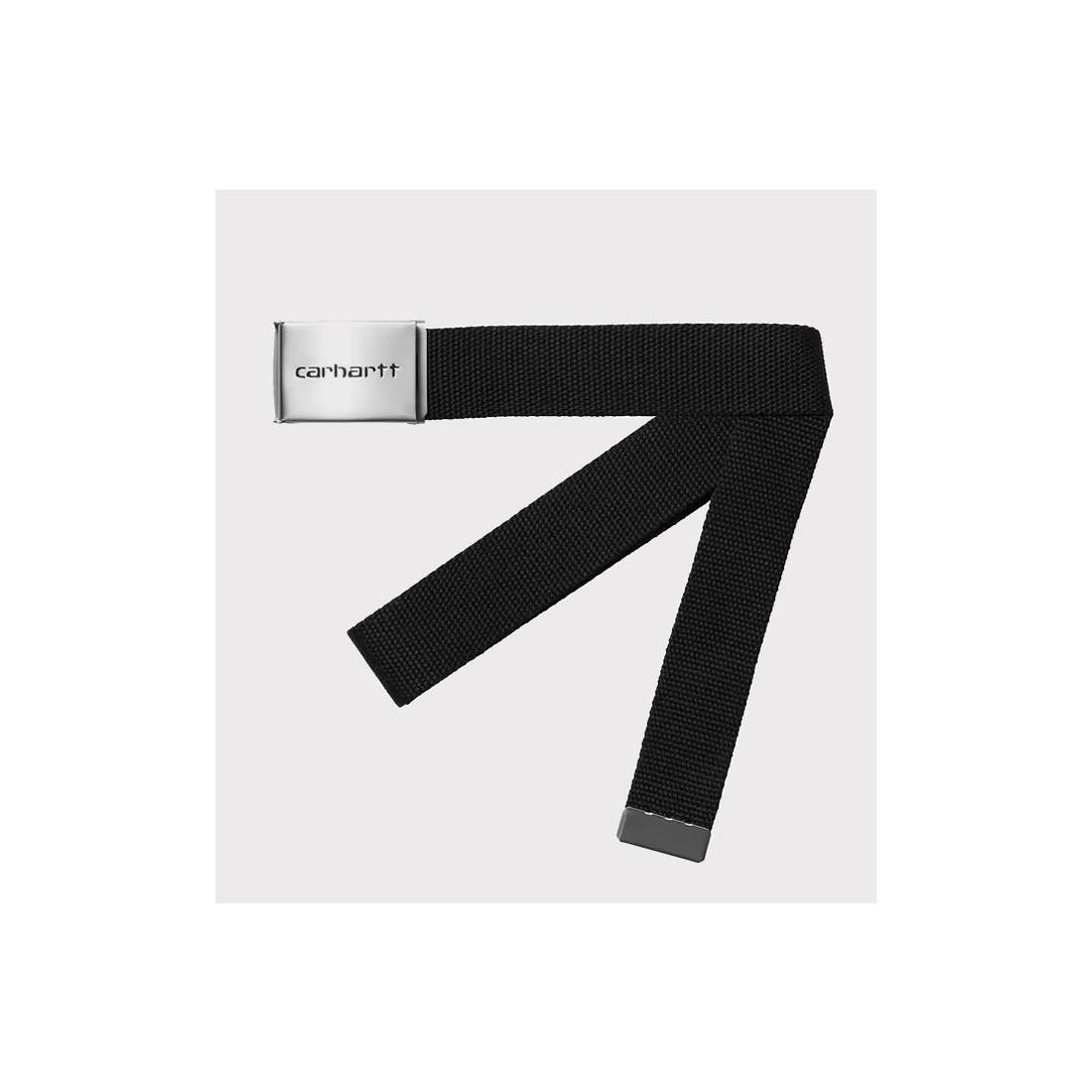 CARHARTT WIP CLIP BELT CHROME NEGRO