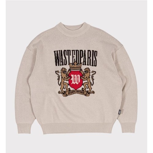 WASTED PARIS CREST SWEATER BEIGE1