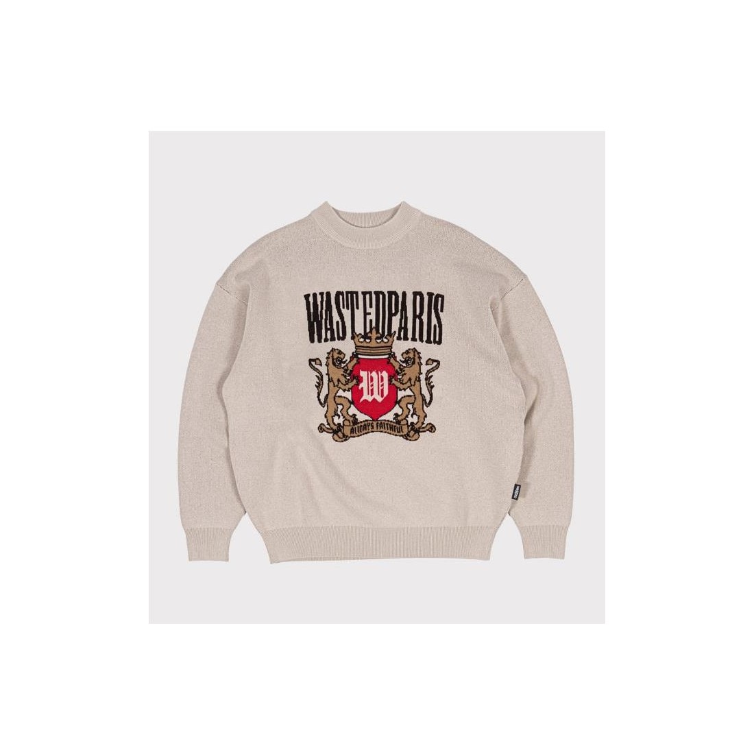 WASTED PARIS CREST SWEATER BEIGE1