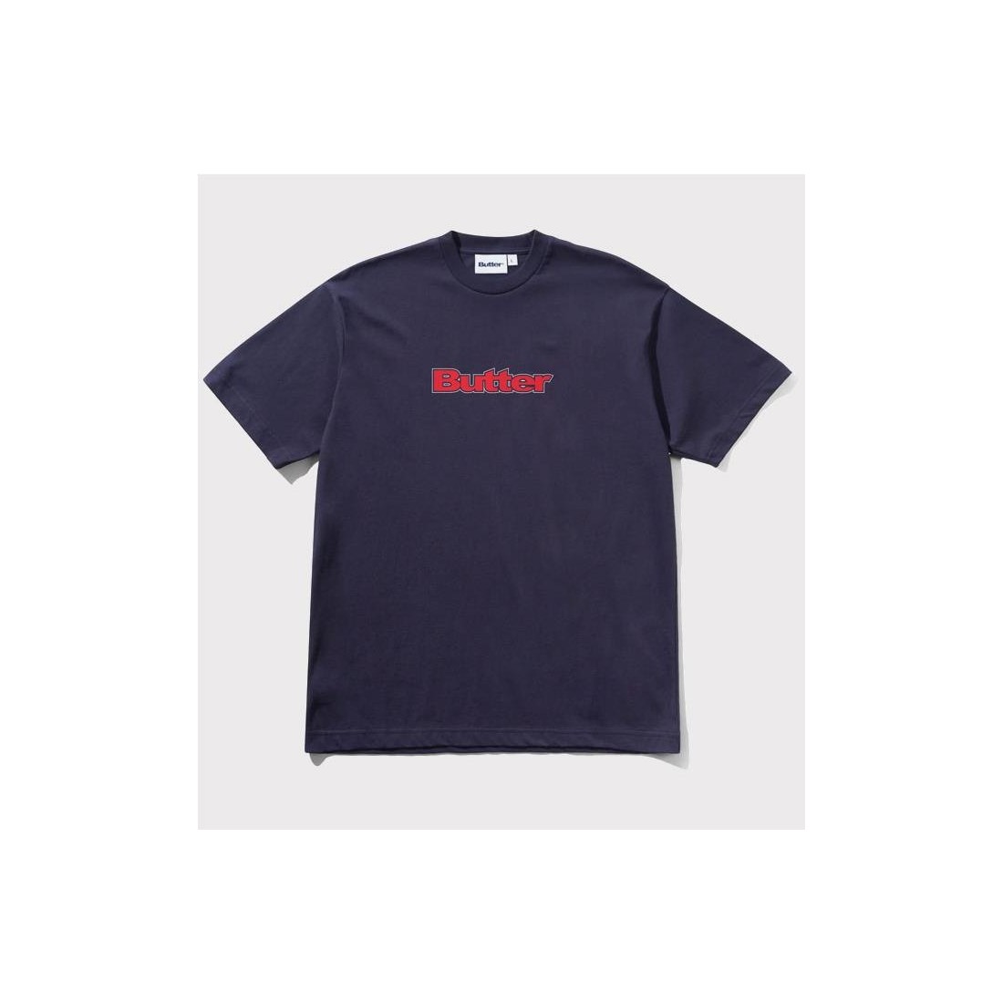 BUTTERGOODS OUTLINE LOGO TEE AZUL MARINO