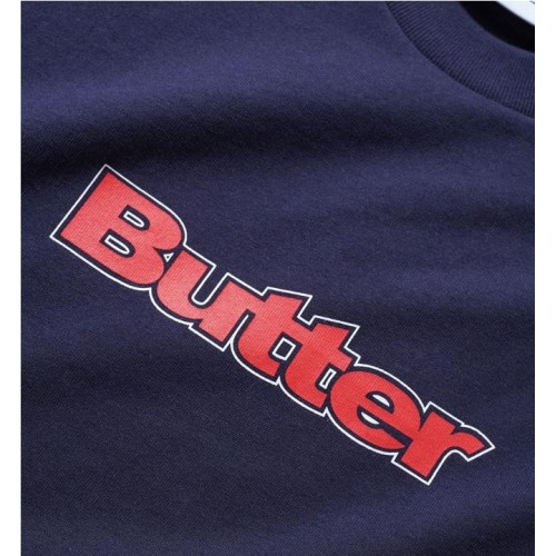 BUTTERGOODS OUTLINE LOGO TEE AZUL MARINO 2