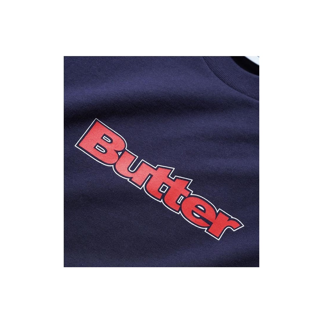 BUTTERGOODS OUTLINE LOGO TEE AZUL MARINO