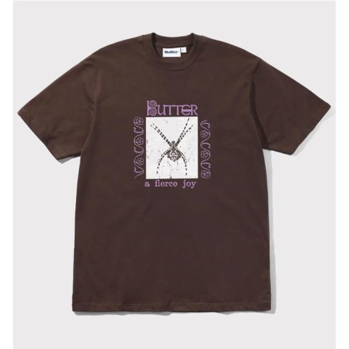 BUTTERGOODS FIERCE JOY TEE MARRON