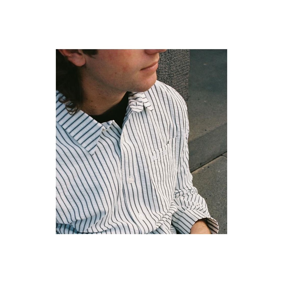 BUTTERGOODS LINES SHIRT BLANCO