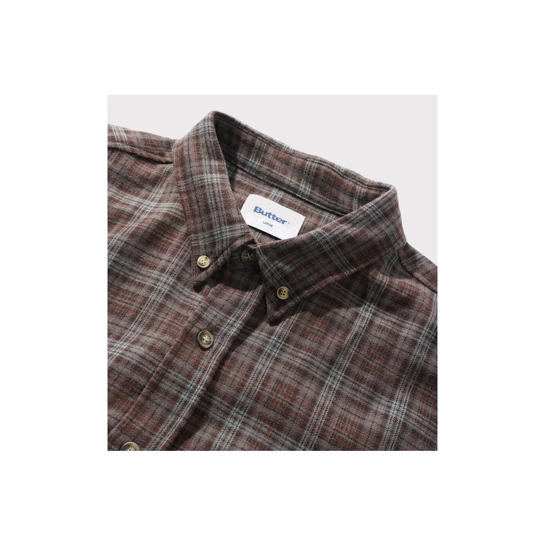 BUTTERGOODS CONNECTION SHIRT MARRON