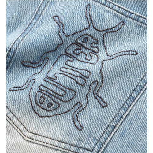 BUTTERGOODS ROACH DENIM SHT AZUL CLARO