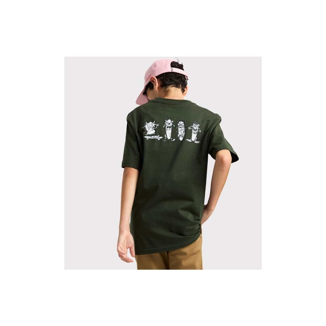 VANS KIDS BOARD GANG TEE VERDE CLARO