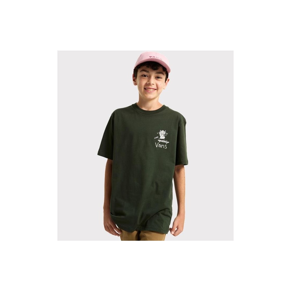 VANS KIDS BOARD GANG TEE VERDE CLARO