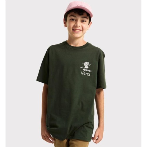 VANS KIDS BOARD GANG TEE VERDE CLARO
