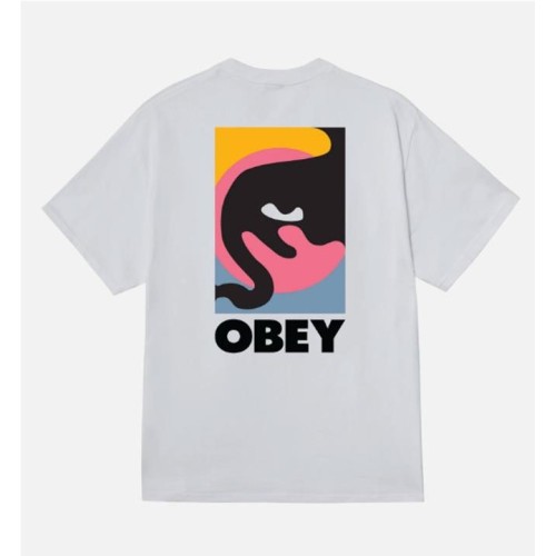 OBEY QUARTER ICON TEE BLANCO
