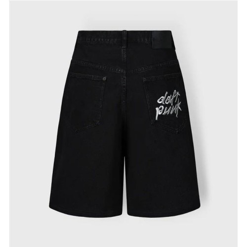 PLEASURES LUCKY STUDDED JORTS NEGRO