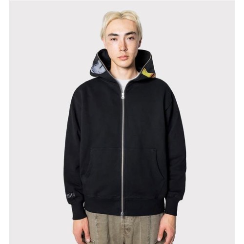 PLEASURES RAM ZIP HOODIE NEGRO