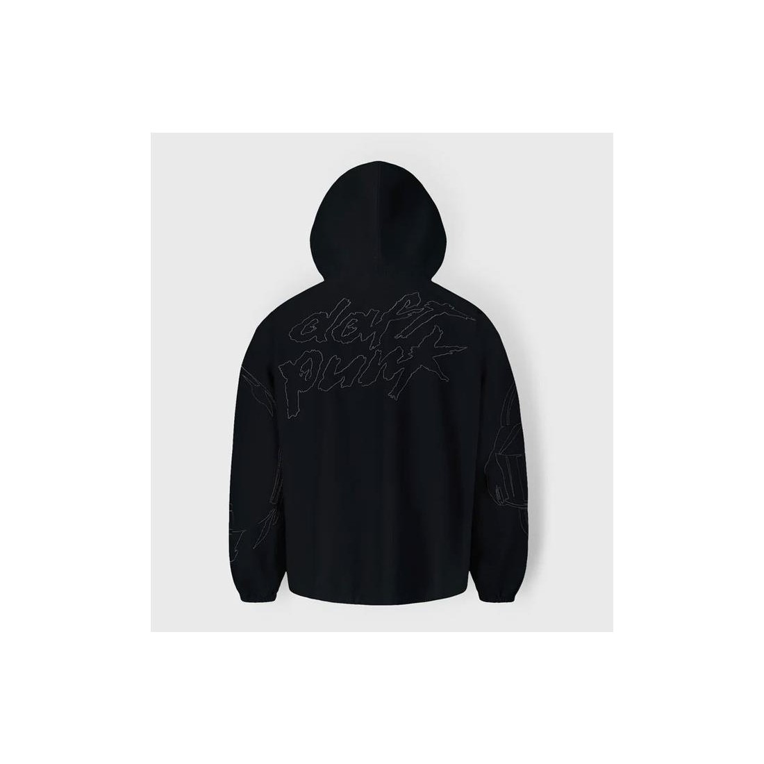 PLEASURES DIGITAL ZIP PONCHO H NEGRO