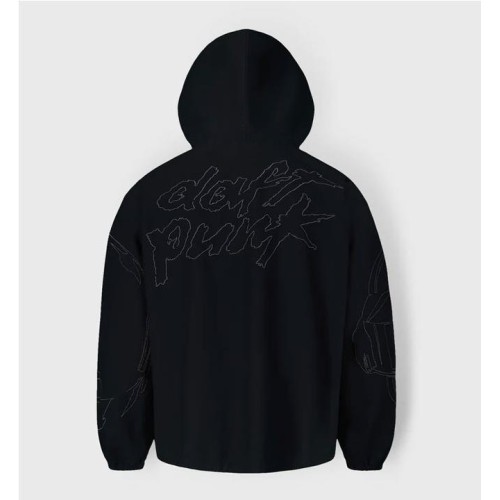 PLEASURES DIGITAL ZIP PONCHO H NEGRO