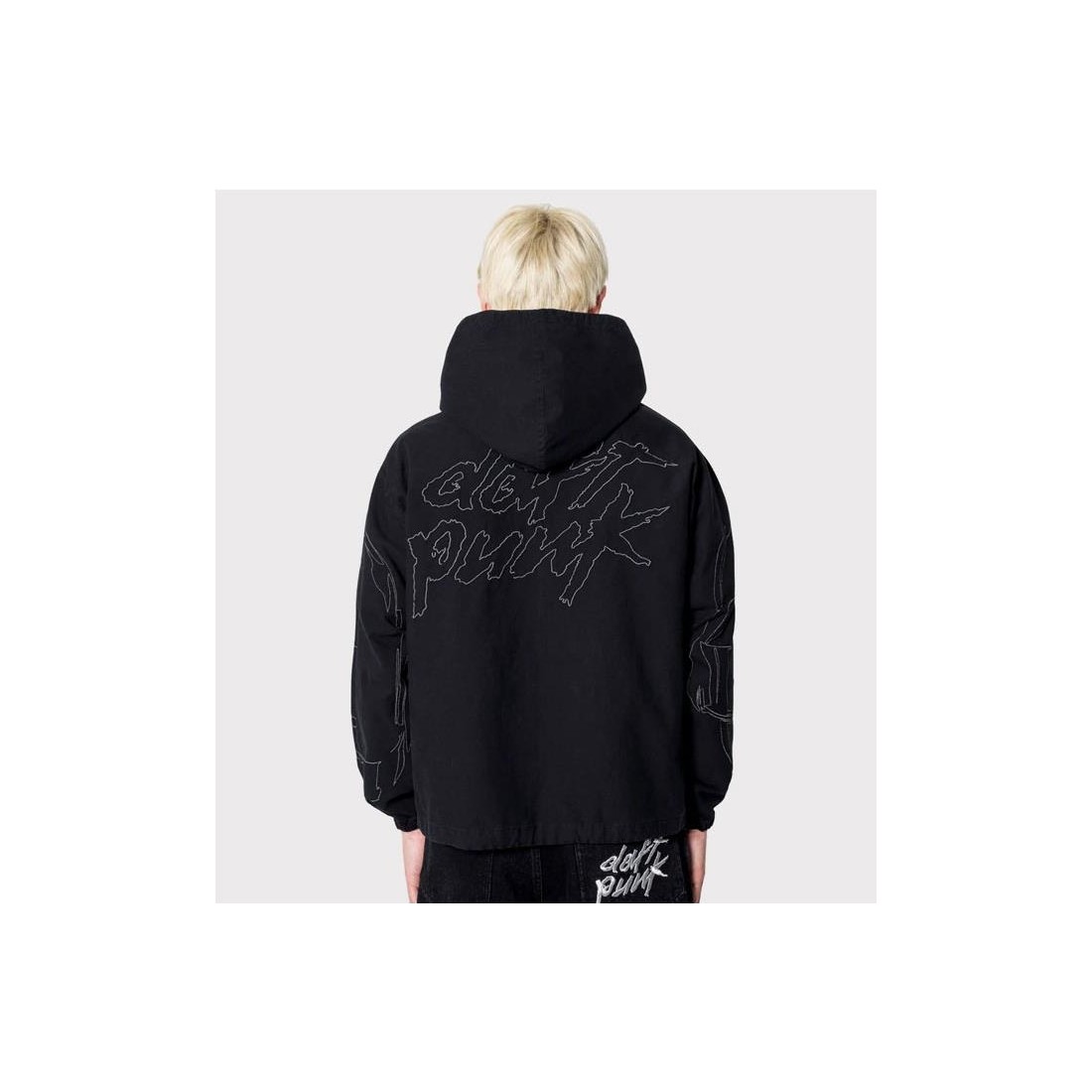 PLEASURES DIGITAL ZIP PONCHO H NEGRO