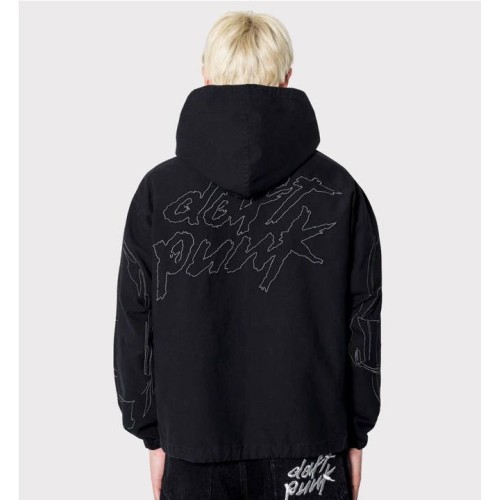 PLEASURES DIGITAL ZIP PONCHO H NEGRO
