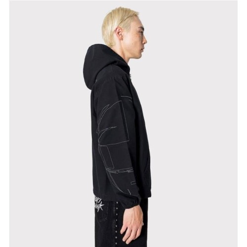 PLEASURES DIGITAL ZIP PONCHO H NEGRO