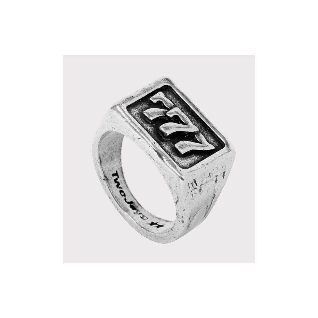 TWOJEYS 777 RING PLATA