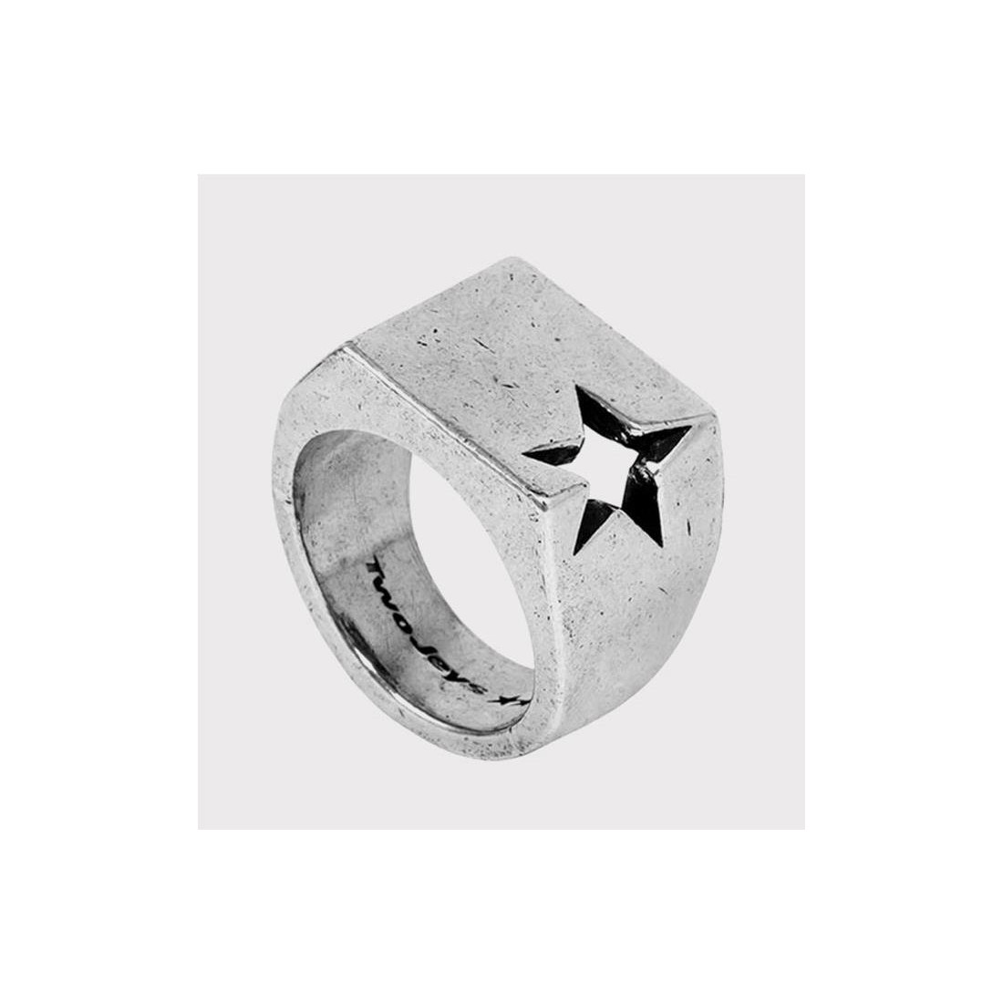 TWOJEYS FALLING STAR RING PLATA