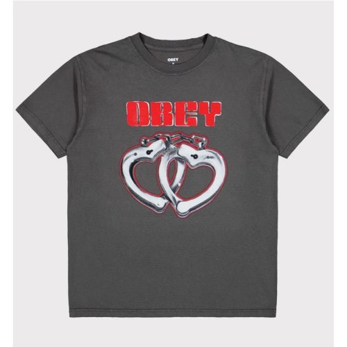 OBEY CUFFS TEE NEGRO