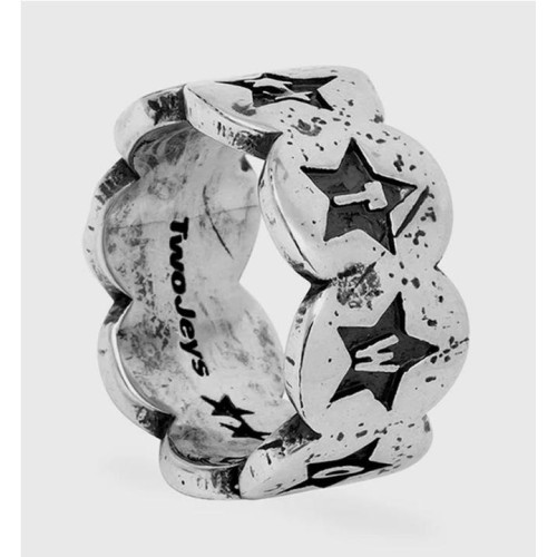 TWOJEYS CIRCLES Y STARS RING PLATA