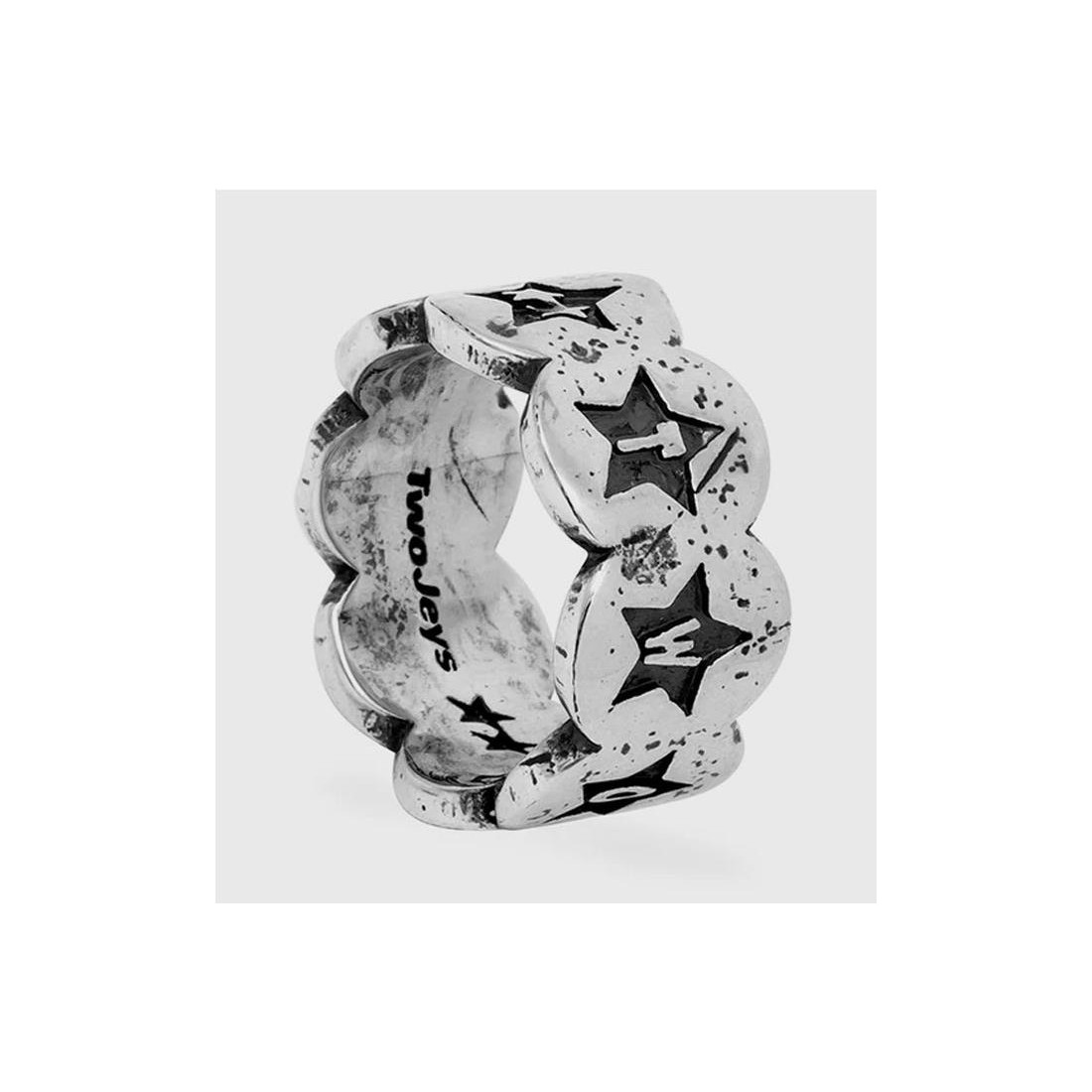 TWOJEYS CIRCLES Y STARS RING PLATA