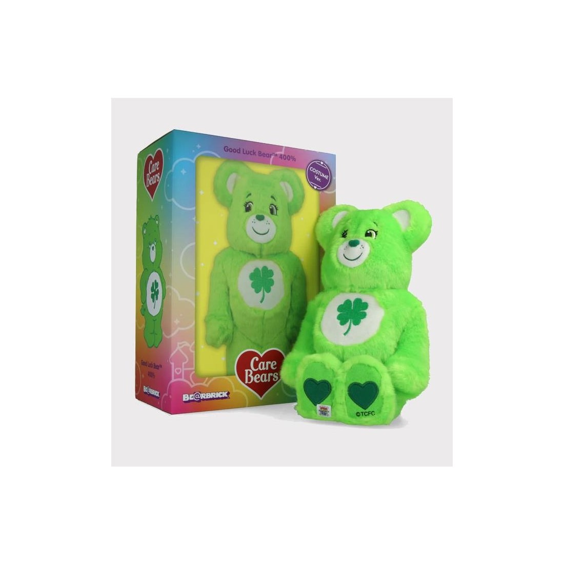 BEARBRICK CARE BEARS GOOD LUCK VERDE