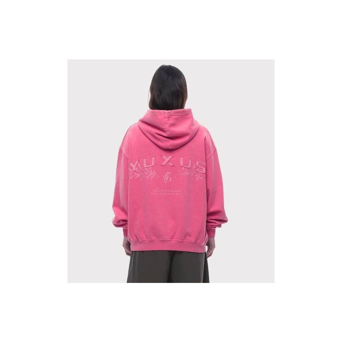 YUXUS MAGENTA VANGUARD HOODIE ROSADO