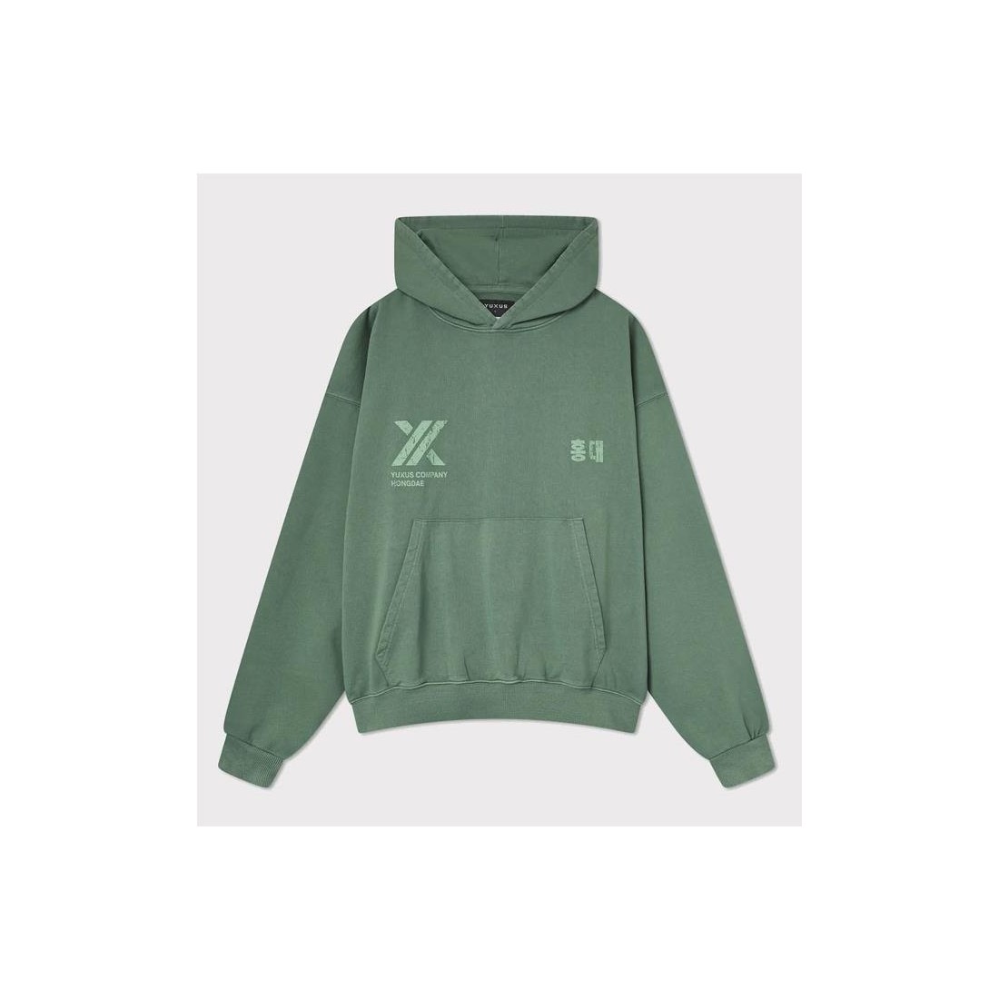 YUXUS HERB HONGDAE HOODIE VERDE CLARO