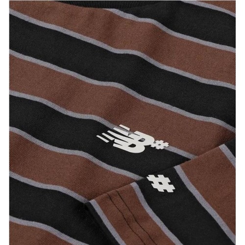 NB NUMERIC THIN STRIPE TEE NEGRO