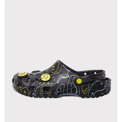 CROCS SMILEY CLSSC CLOG U NEGRO
