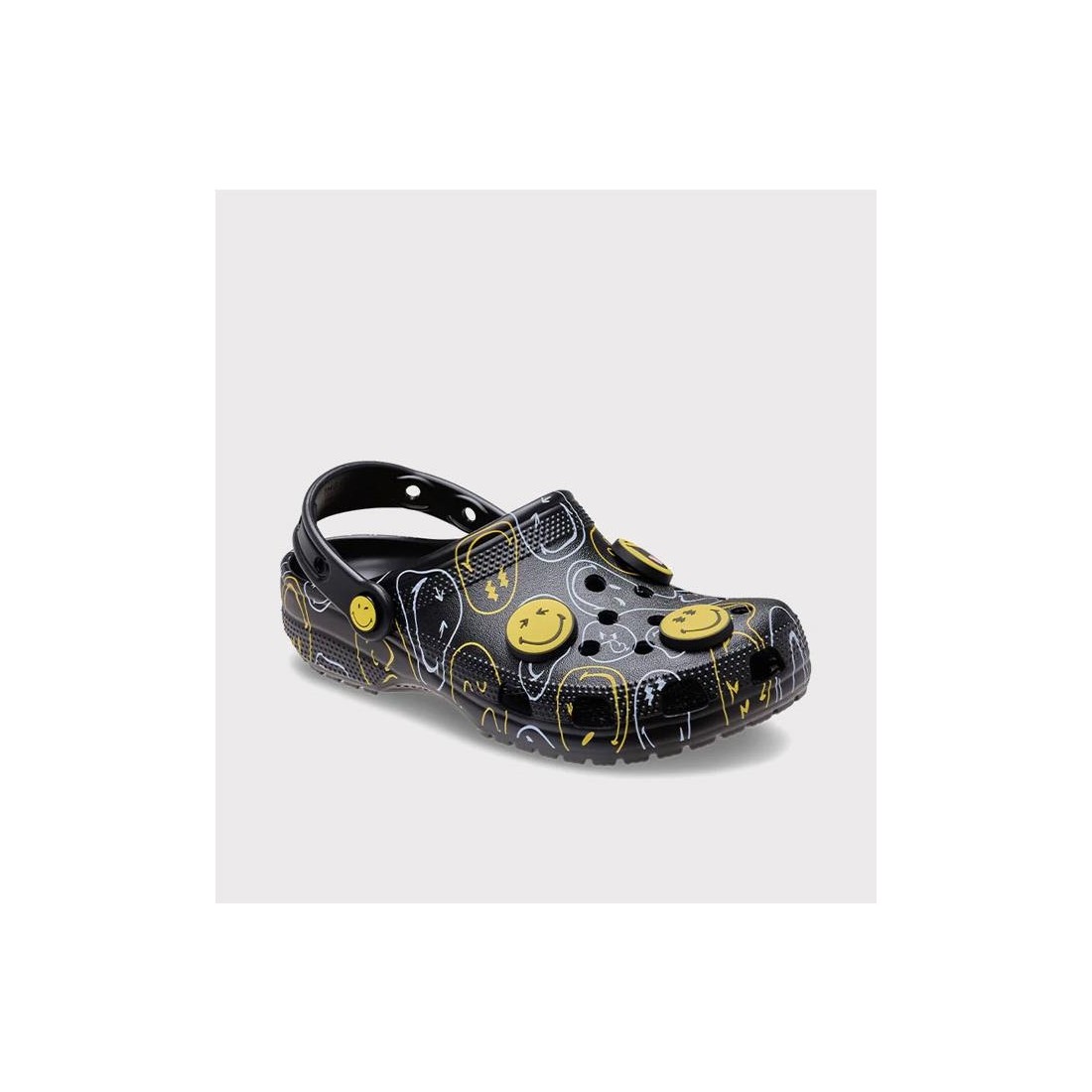 CROCS SMILEY CLSSC CLOG U NEGRO