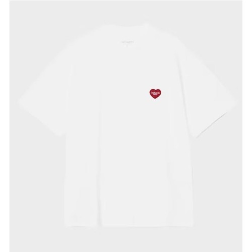 CARHARTT WIP HEART PATCH TEE BLANCO