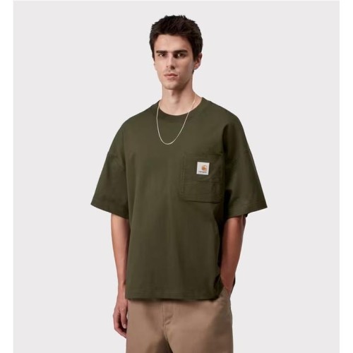 CARHARTT WIP WORK POCKET TEE VERDE OLIVA