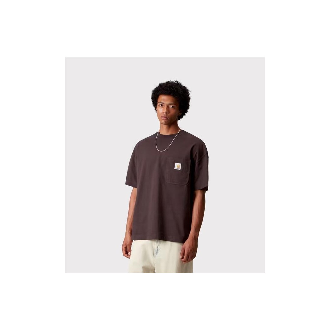 CARHARTT WIP WORK POCKET TEE MARRON