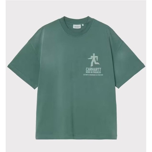 CARHARTT WIP DISTANCE TEE VERDE OLIVA 2
