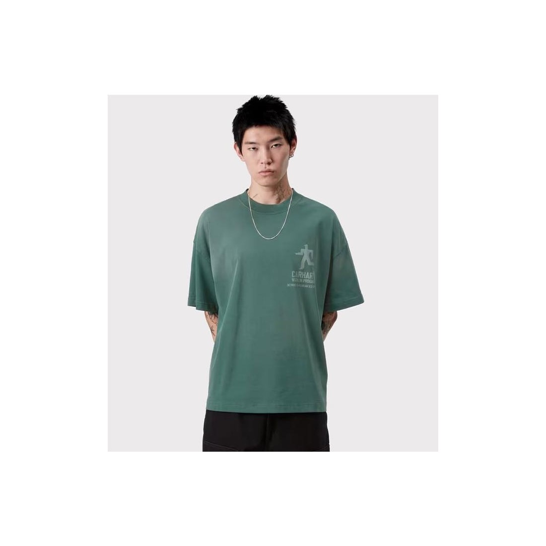 CARHARTT WIP DISTANCE TEE VERDE OLIVA